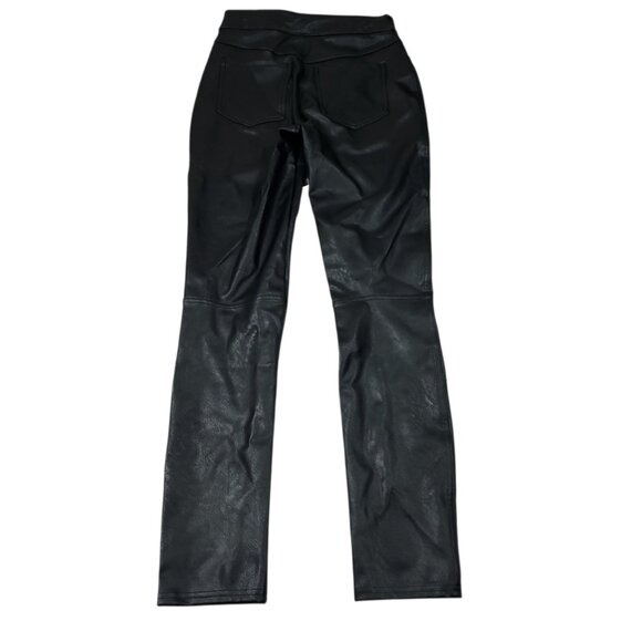 Spanx Like Leather Skinny Pants Classic Black Size XS 20475R Revolve Pull On - Picture 3 of 9